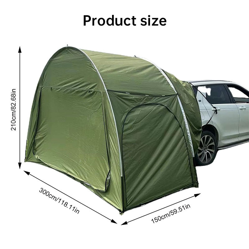 Outdoor car - trunk rear tent with canopy, sun