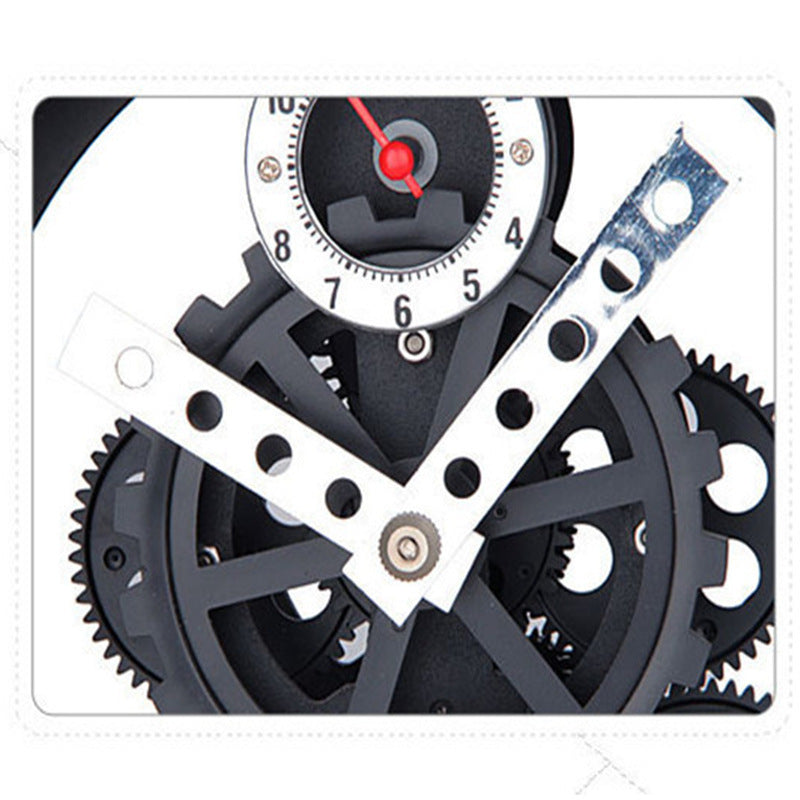 Guoshuang Gear Metal Skeleton Ringing Gear Clock