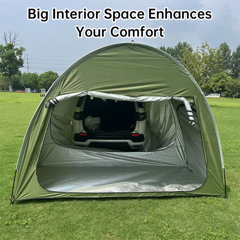 Outdoor car - trunk rear tent with canopy, sun